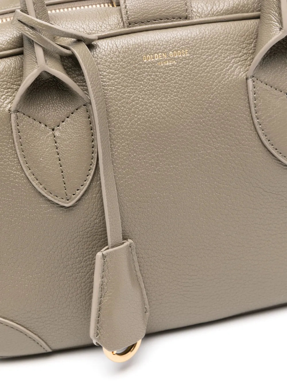 Golden Goose Zipped Leather Tote Bag — Same as shown — Size One Size — Top View