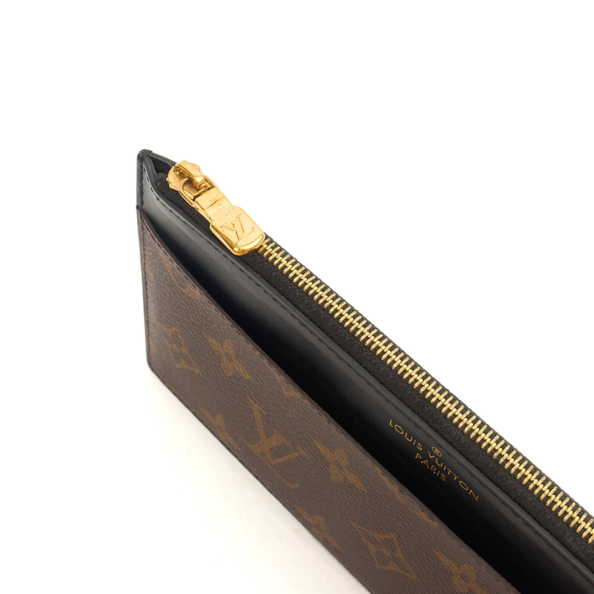 Louis Vuitton Wallet Slim Purse in Monogram, Leather — Top View