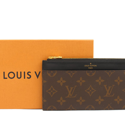 Louis Vuitton Wallet Slim Purse in Monogram, Leather — Lifestyle View