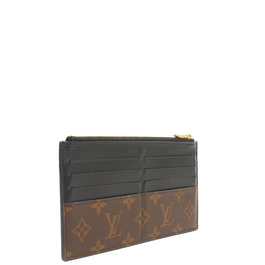 Louis Vuitton Wallet Slim Purse in Monogram, Leather — Side View