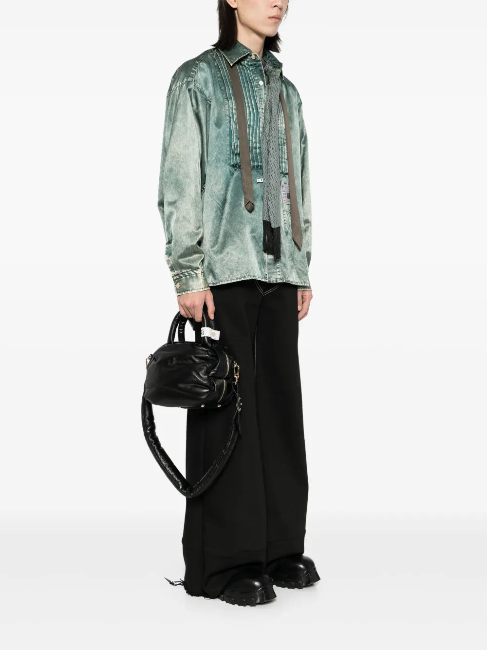 Maison Mihara Yasuhiro Pucker Puffer Shoulder Bag — Same as shown — Size One Size — Side View
