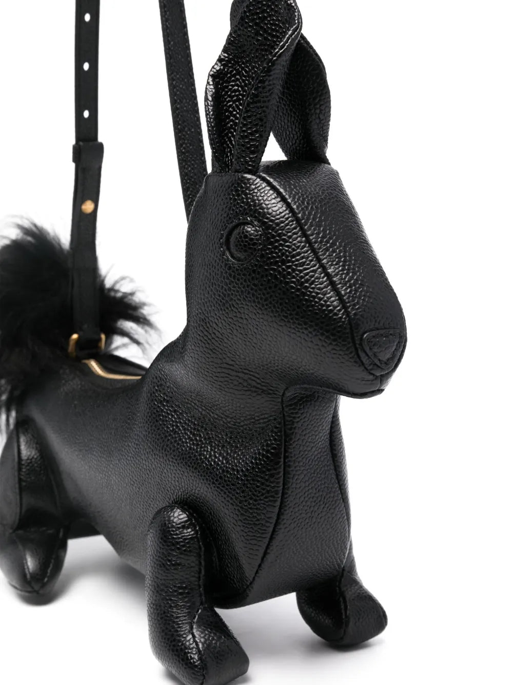 Thom Browne Squirrel Motif Leather Shoulder Bag — Same as shown — Size One Size — Top View