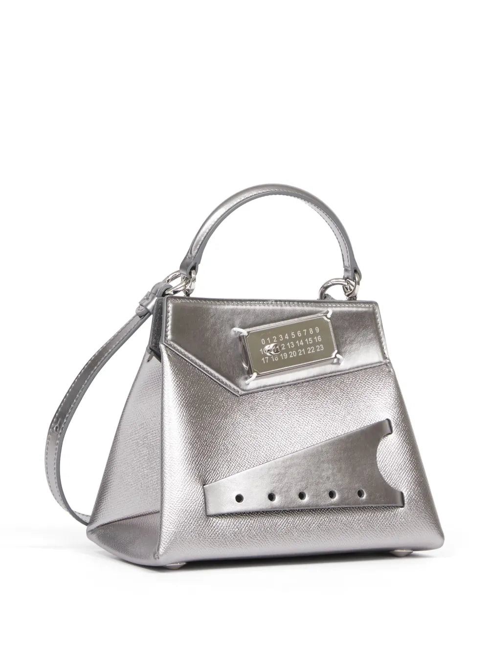 Maison Margiela Snatched Leather Tote Bag — Same as shown — Size One Size — Detail View