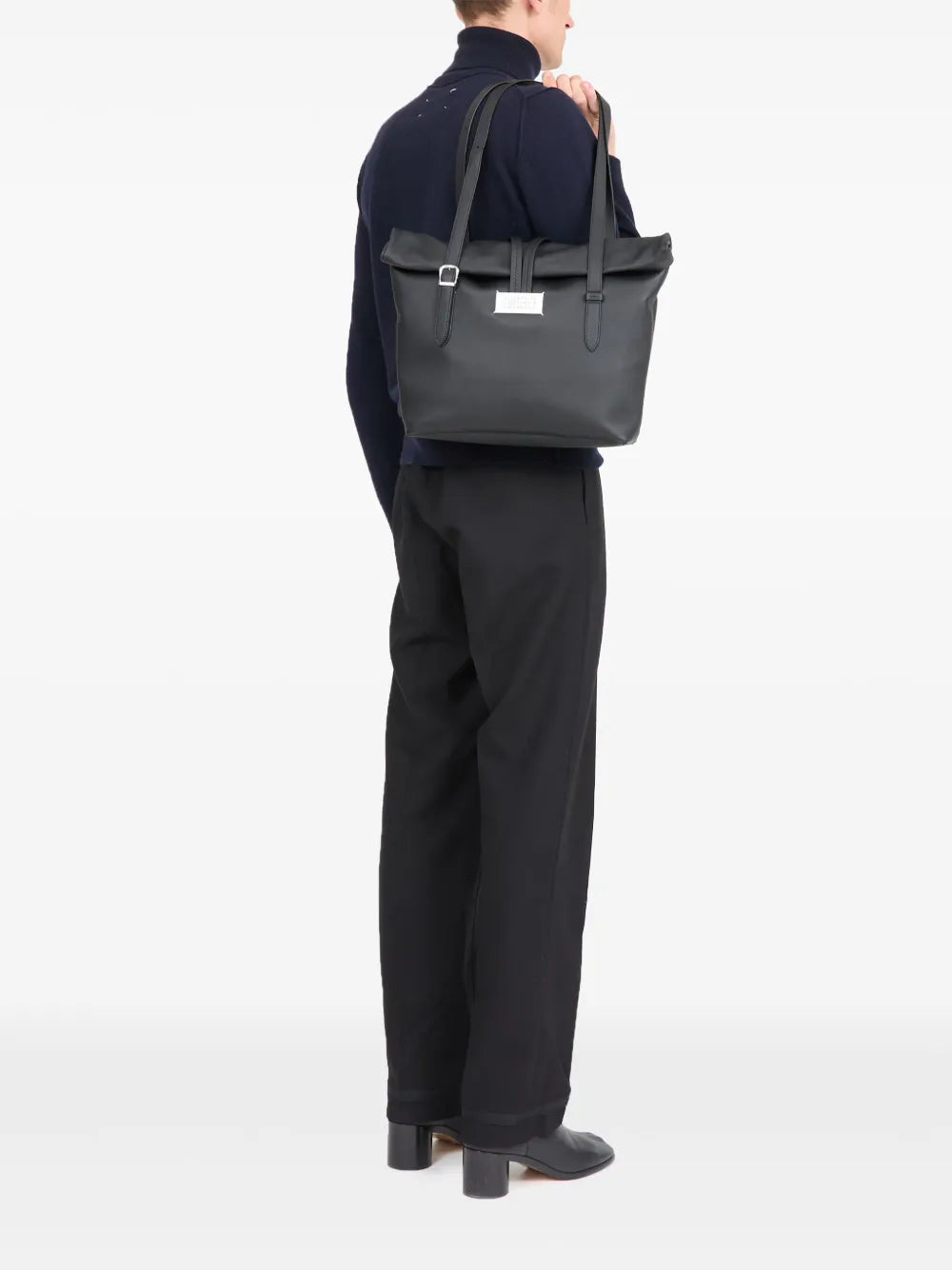 Maison Margiela Medium Paper Leather Shoulder Bag — Same as shown — Size One Size — Side View