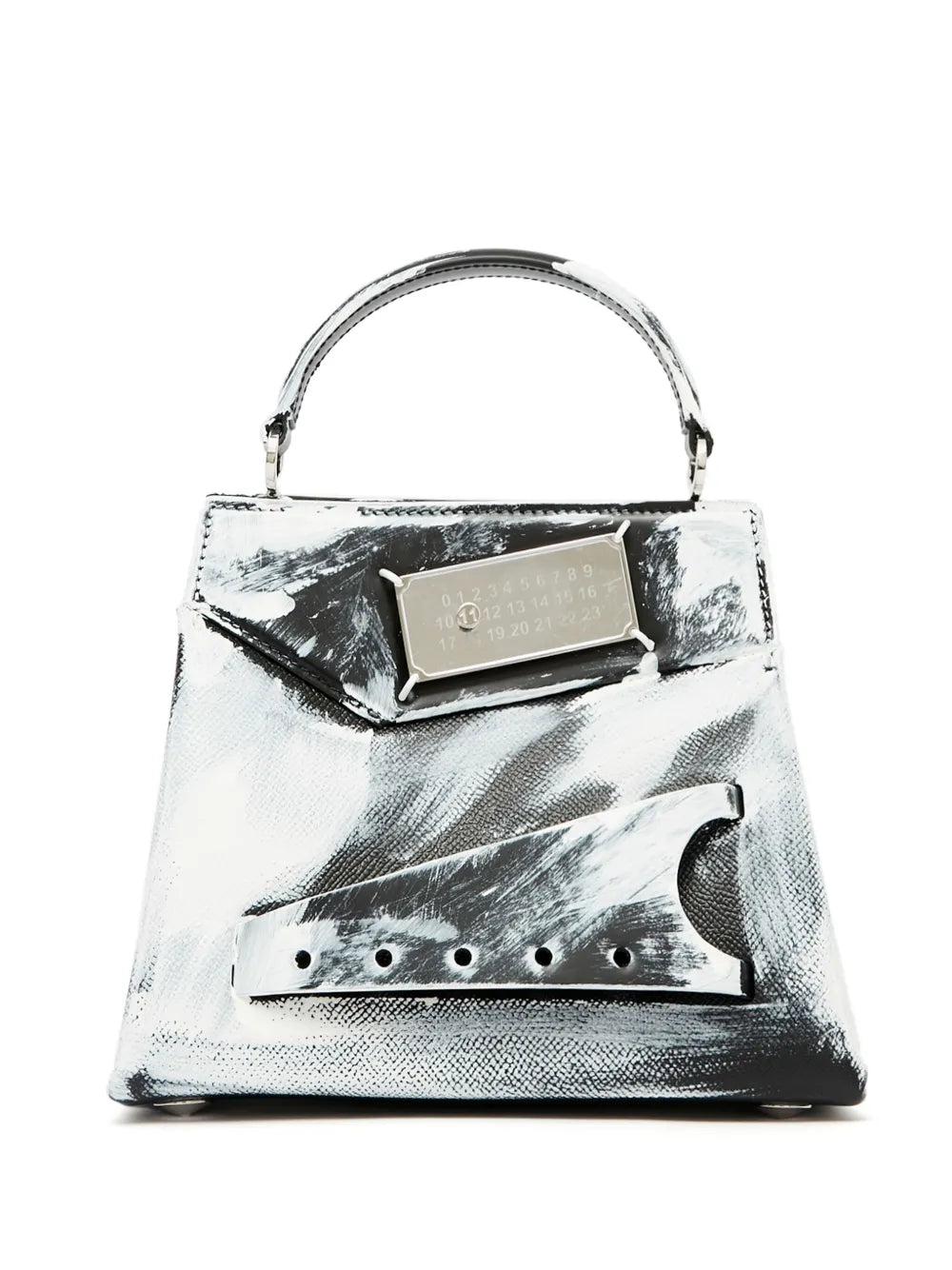 Maison Margiela Snatched Leather Tote Bag — Same as shown — Size One Size — Front View