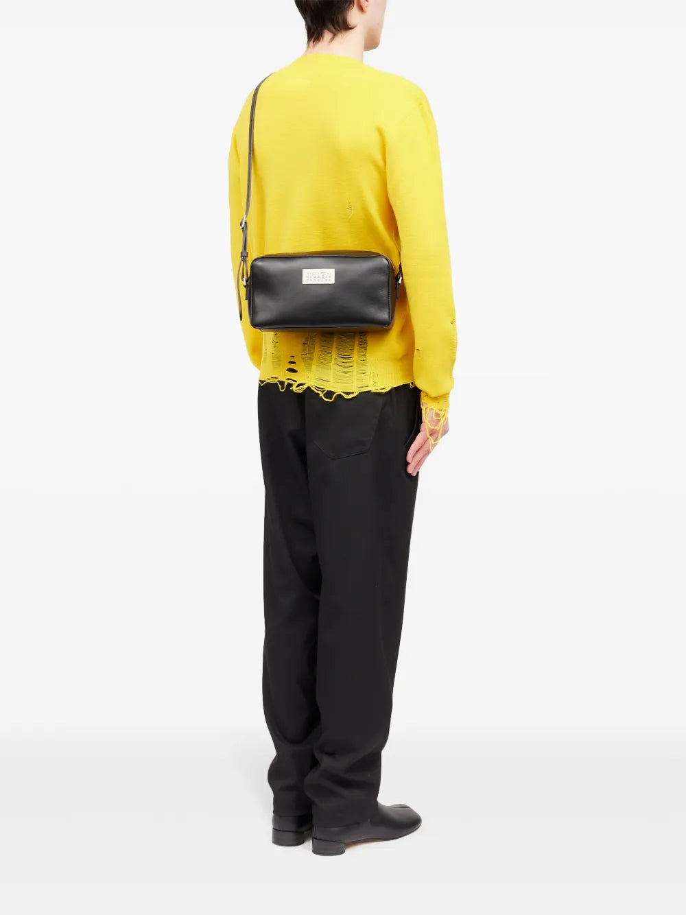 Mm6 Maison Margiela Numeric Leather Shoulder Bag — Same as shown — Size One Size — Side View