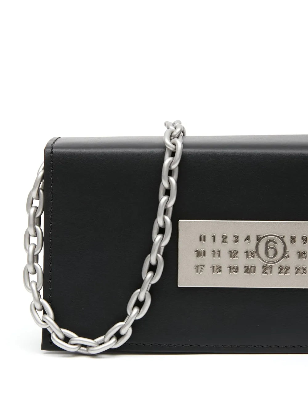 Mm6 Maison Margiela Numbers Motif Leather Shoulder Bag — Same as shown — Size One Size — Lifestyle View