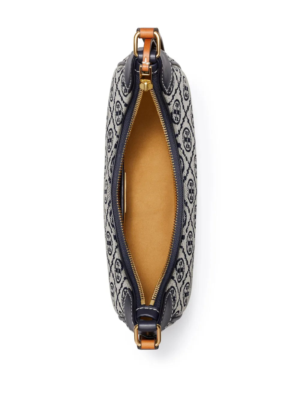 Tory Burch T Monogram Crescent Shoulder Bag — Same as shown — Size One Size — Lifestyle View