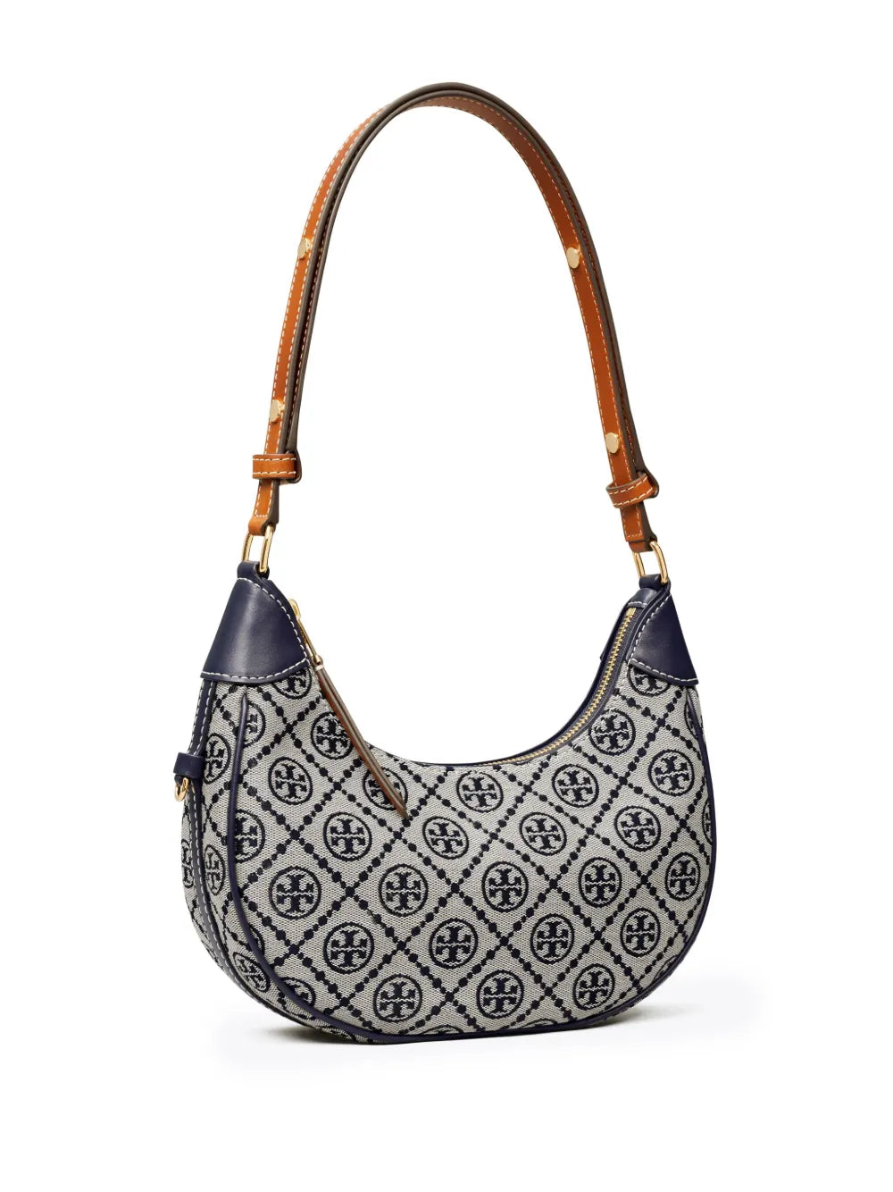 Tory Burch T Monogram Crescent Shoulder Bag — Same as shown — Size One Size — Detail View