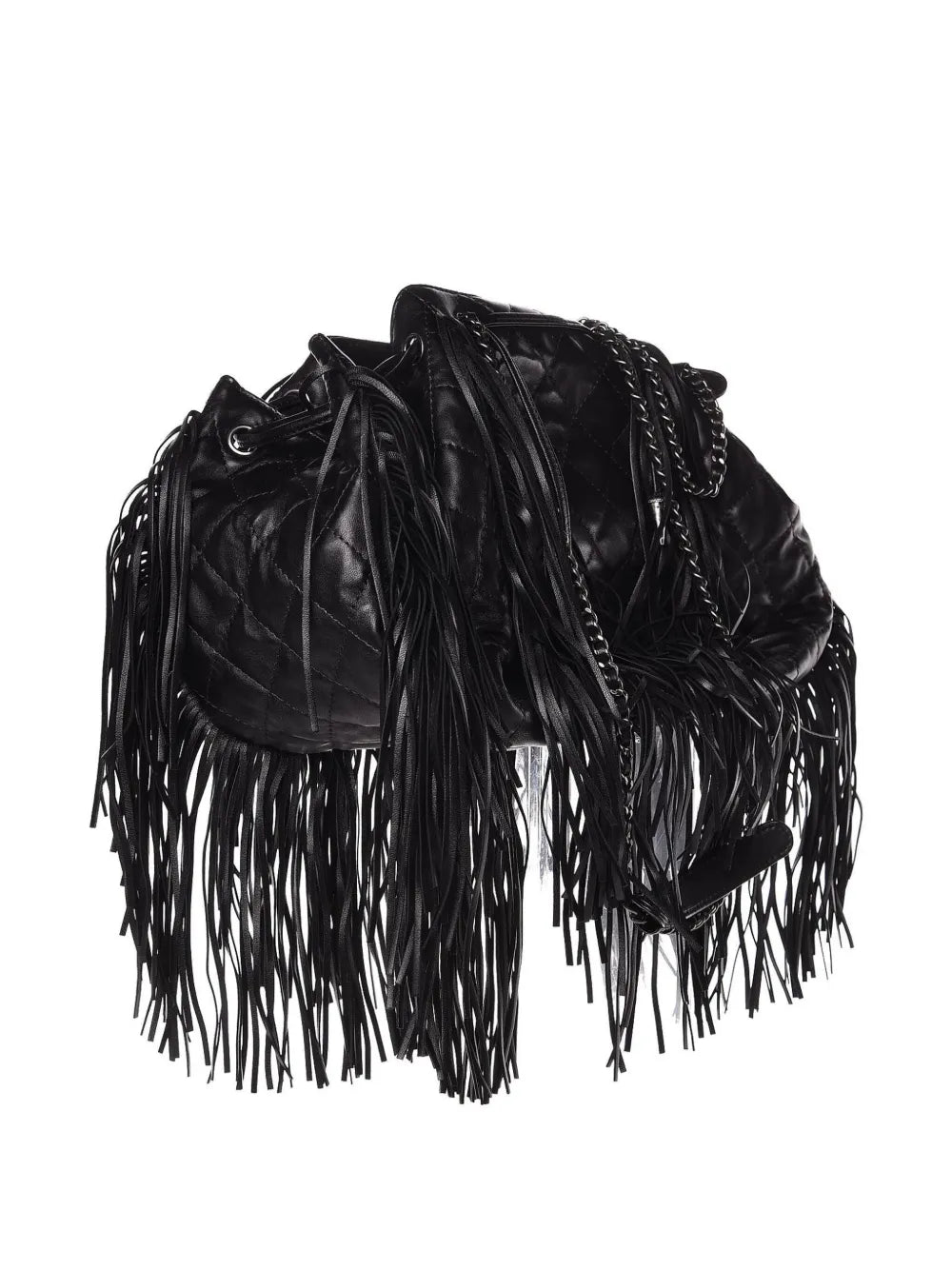 Chanel Pre Owned Paris Dallas Fringed Shoulder Bag — Same as shown — Size One Size — Side View