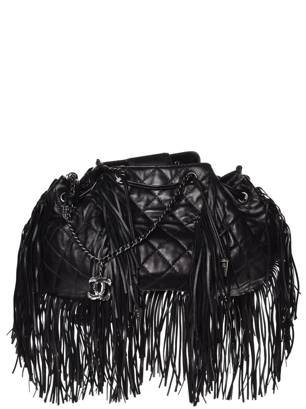 Chanel Pre Owned Paris Dallas Fringed Shoulder Bag — Same as shown — Size One Size — Front View