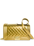 Chanel Pre Owned 2017 Medium Boy Metallic Shoulder Bag — Same as shown — Size One Size — Front View