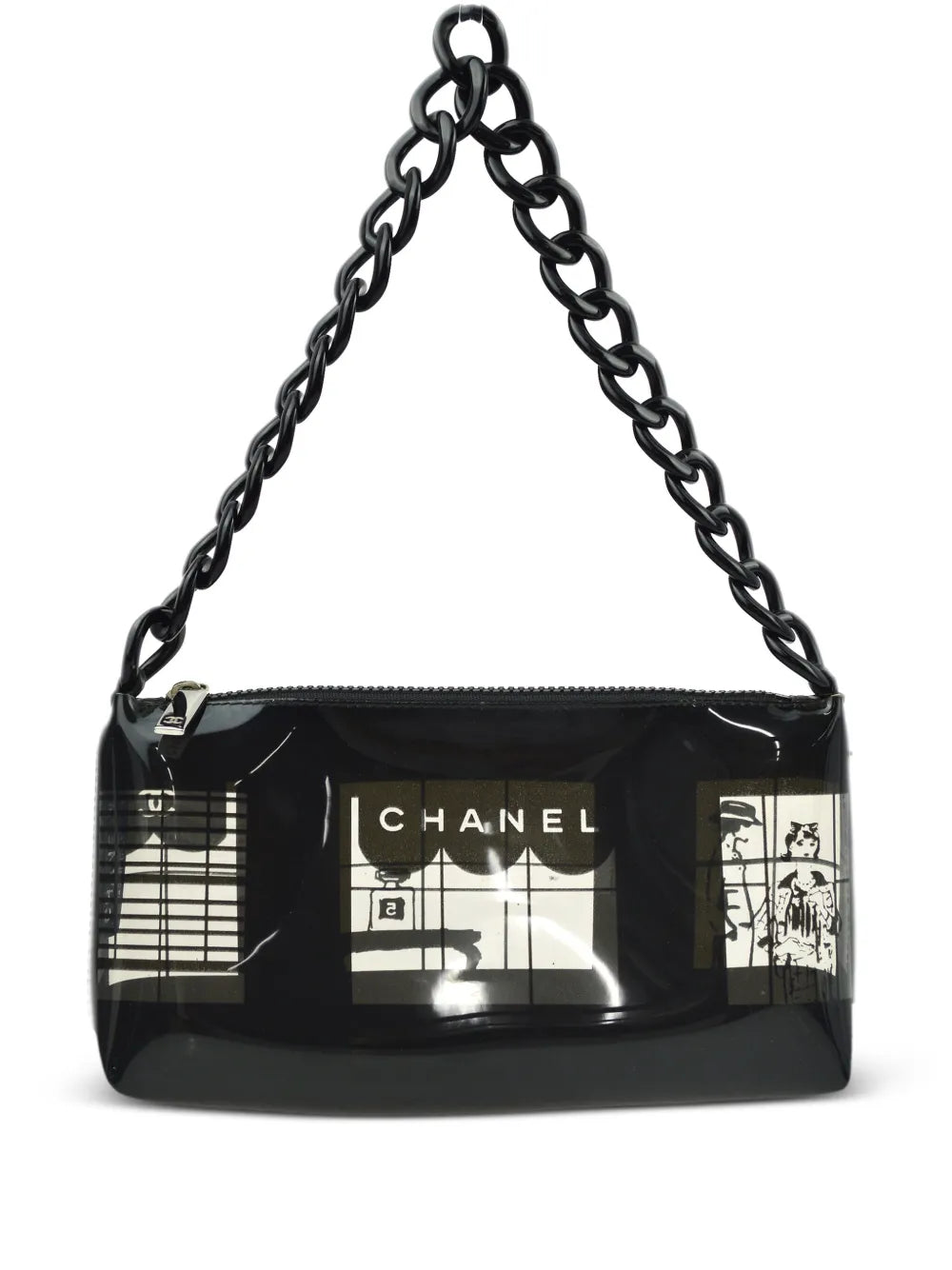 Chanel Pre Owned 2003 Window Print Shoulder Bag — Same as shown — Size One Size — Front View