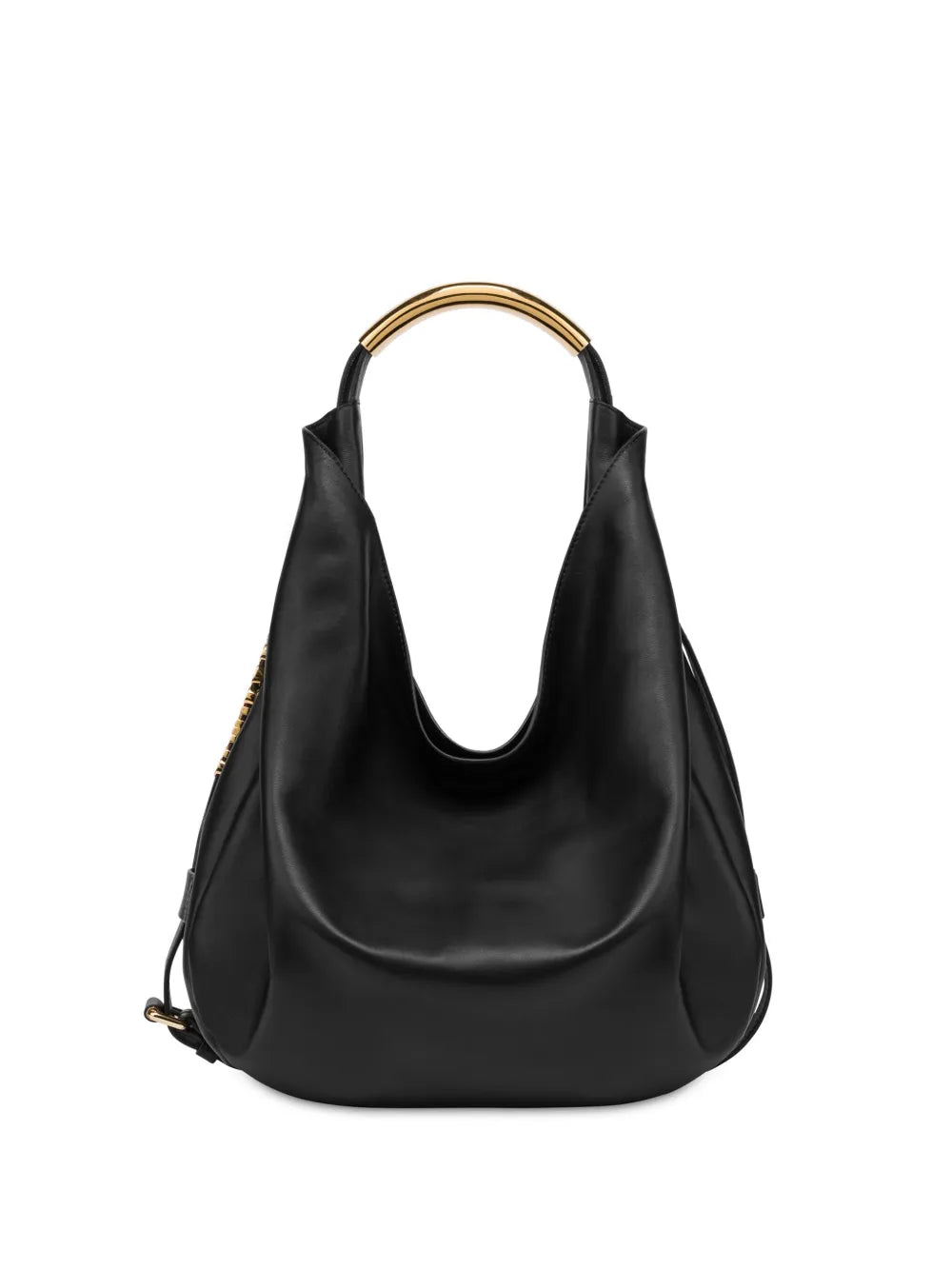 Moschino Handle Me Leather Shoulder Bag — Same as shown — Size One Size — Front View