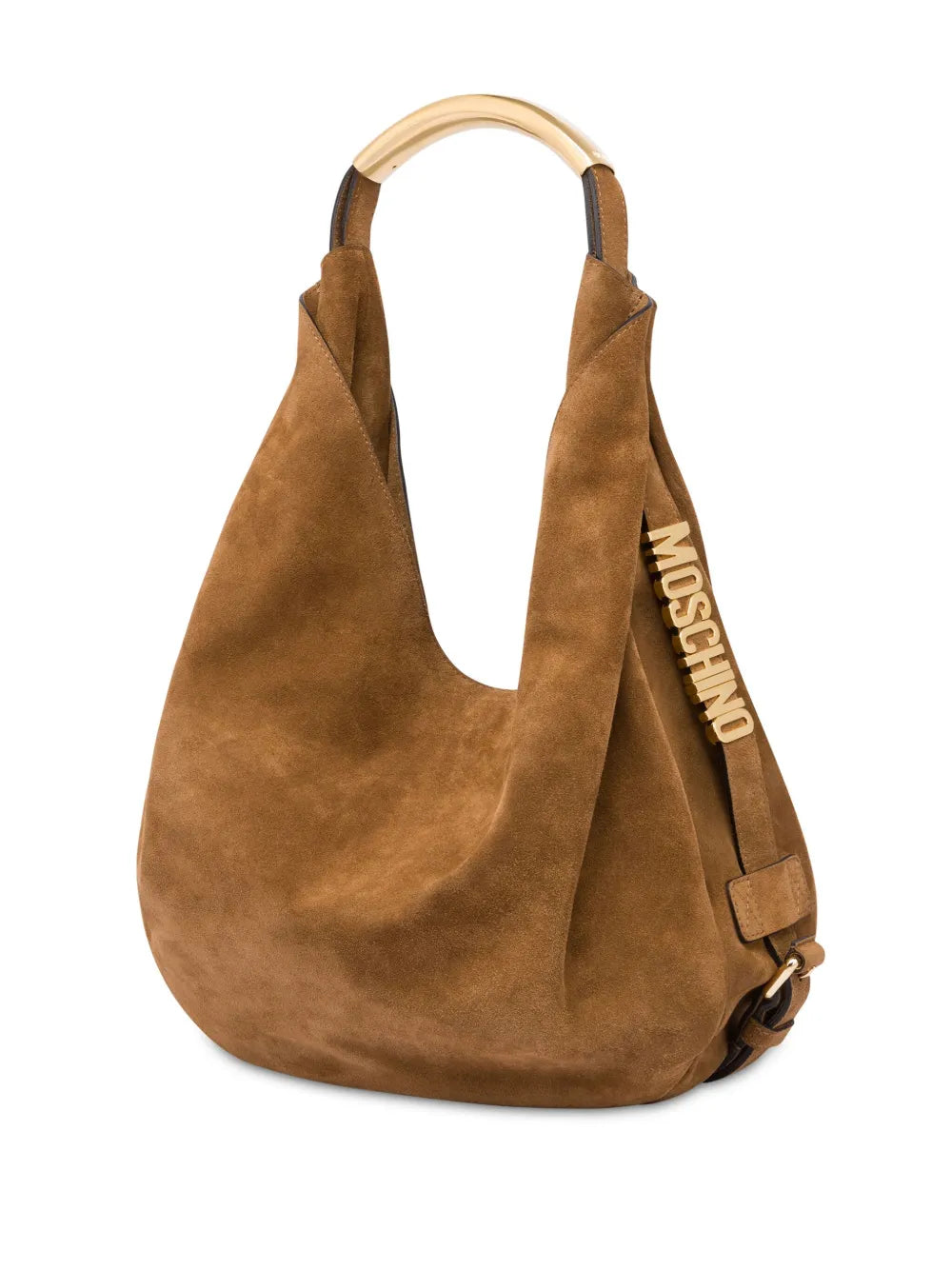 Moschino Handle Me Leather Shoulder Bag — Same as shown — Size One Size — Side View