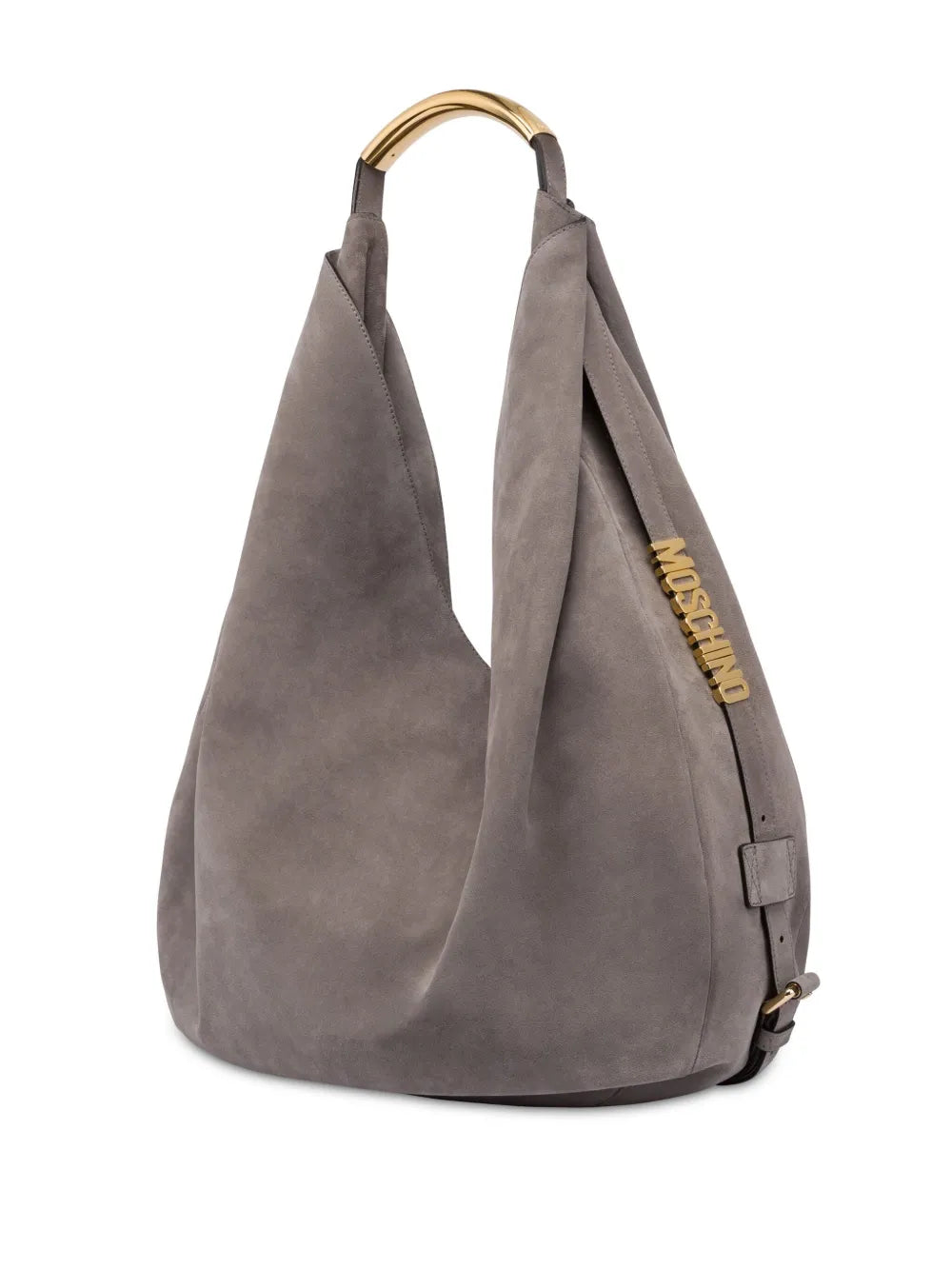 Moschino Handle Me Leather Shoulder Bag — Same as shown — Size One Size — Side View