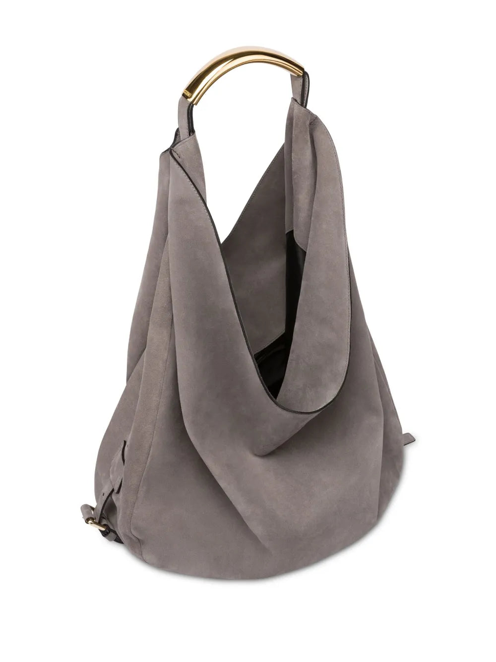 Moschino Handle Me Leather Shoulder Bag — Same as shown — Size One Size — Back View