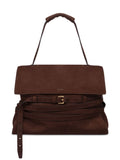 Moschino Tie Me Leather Shoulder Bag — Same as shown — Size One Size — Front View
