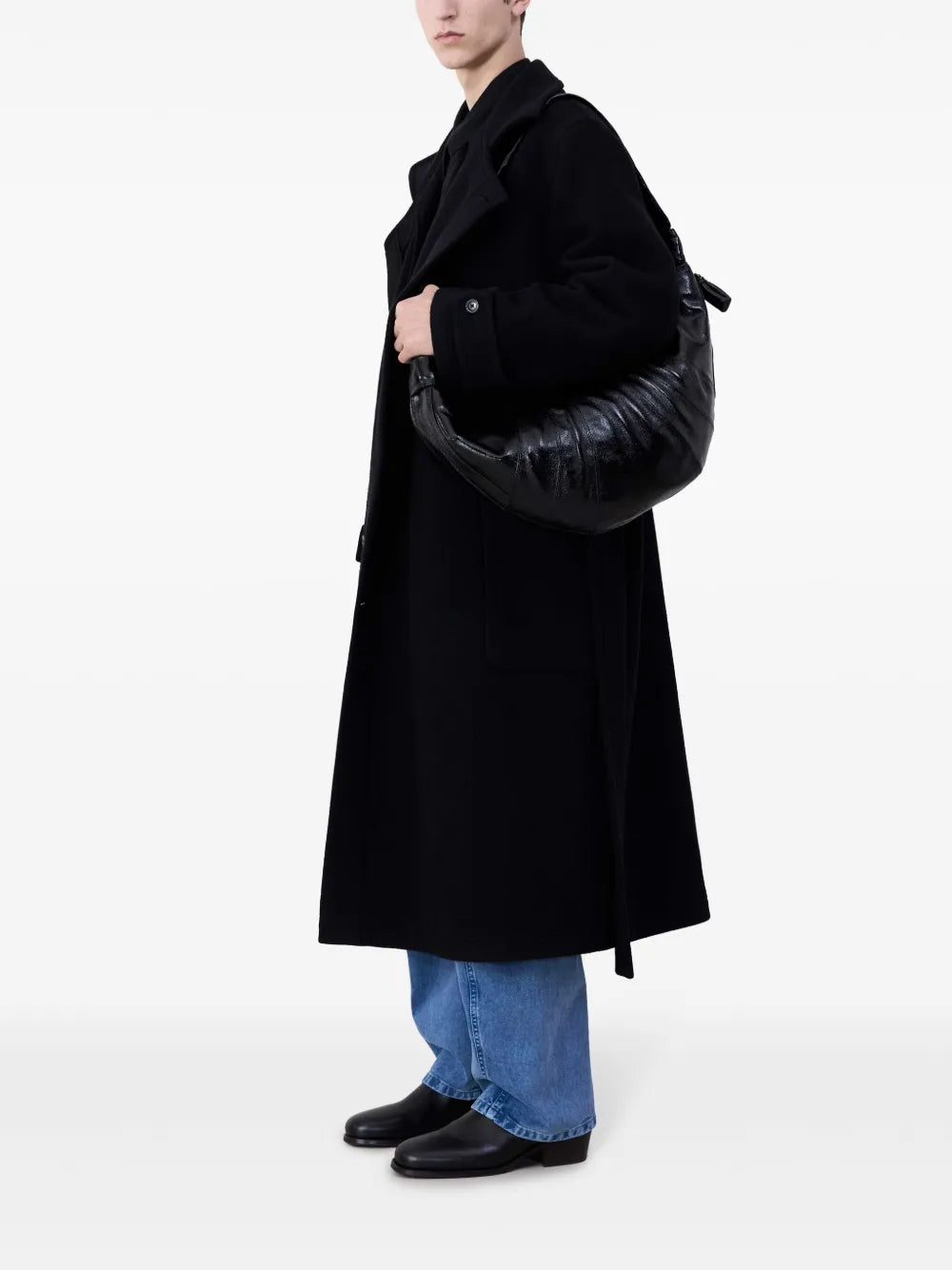 Lemaire Large Croissant Shoulder Bag — Same as shown — Size One Size — Side View