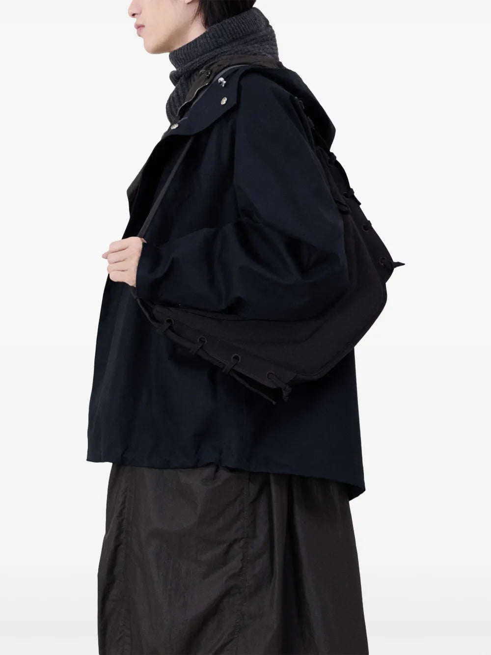 Lemaire Small Soft Shoulder Bag — Same as shown — Size One Size — Side View