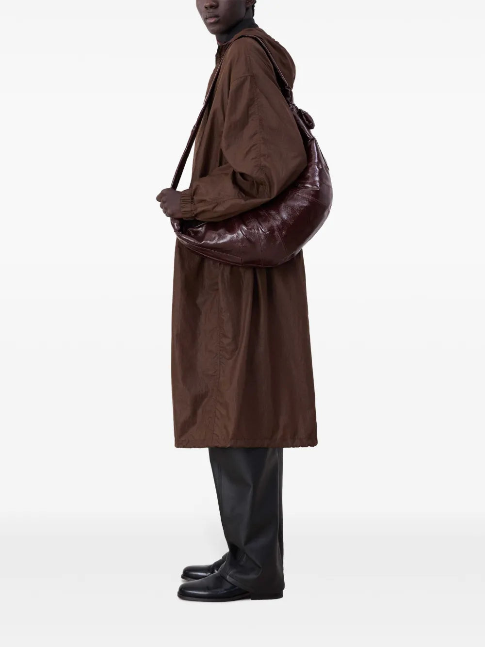 Lemaire Large Croissant Shoulder Bag — Same as shown — Size One Size — Side View