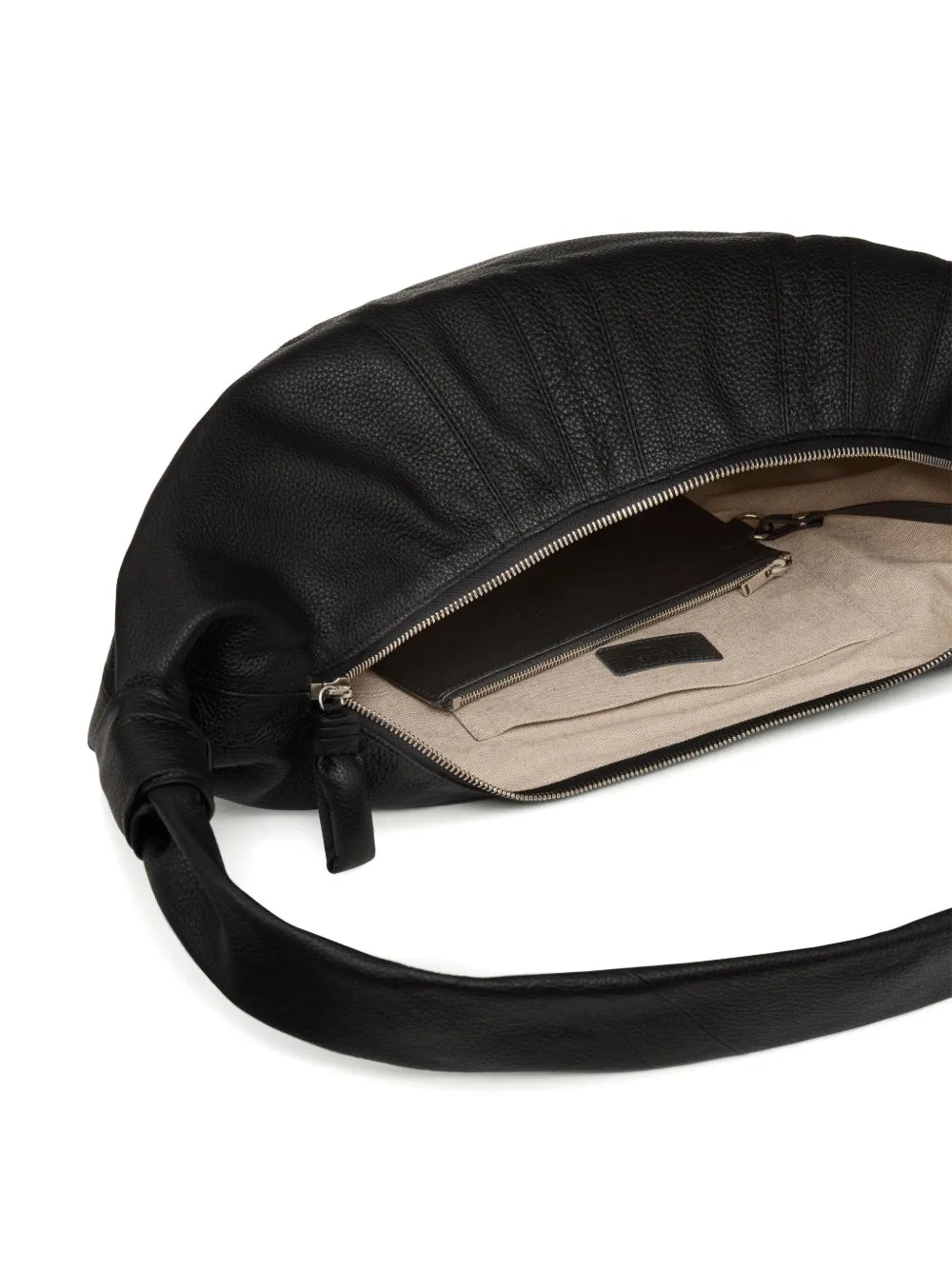 Lemaire Large Croissant Leather Shoulder Bag — Same as shown — Size One Size — Top View