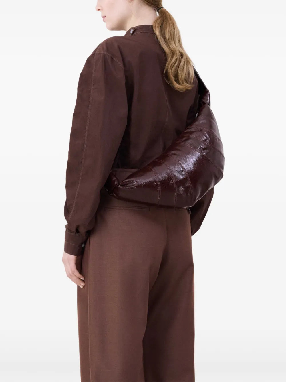 Lemaire Medium Croissant Cotton Bag — Same as shown — Size One Size — Back View