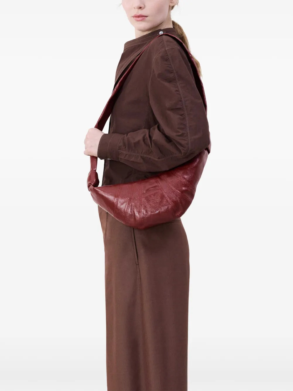 Lemaire Small Croissant Cotton Bag — Same as shown — Size One Size — Back View