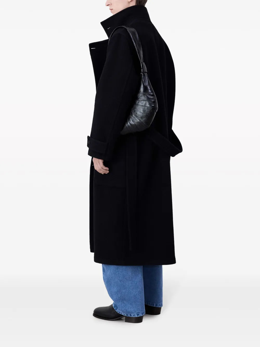 Lemaire Small Croissant Shoulder Bag — Same as shown — Size One Size — Side View