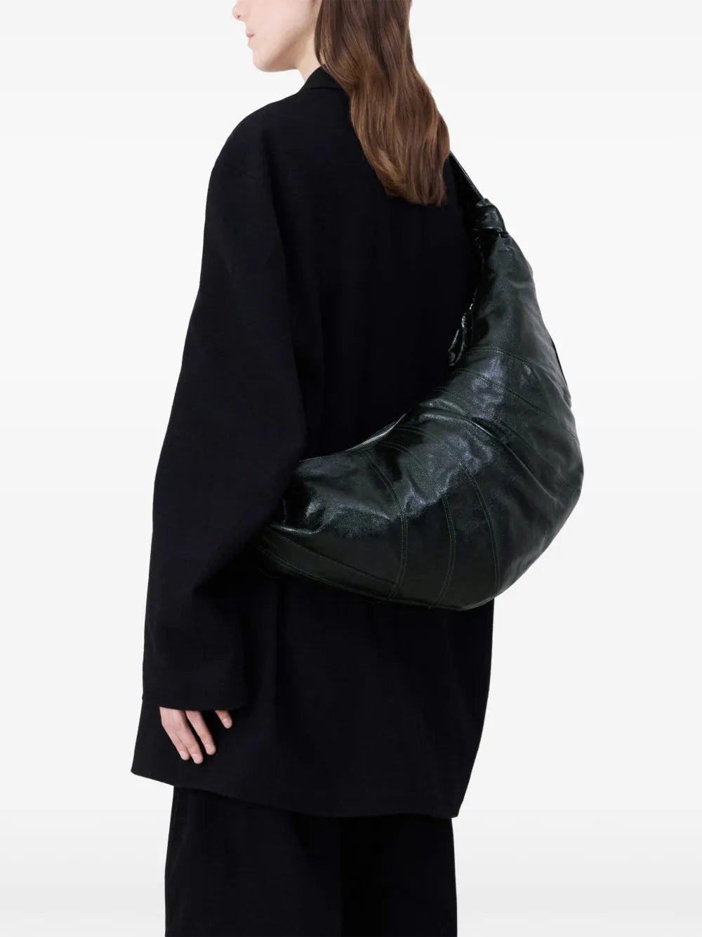 Lemaire Large Croissant Shoulder Bag — Same as shown — Size One Size — Side View