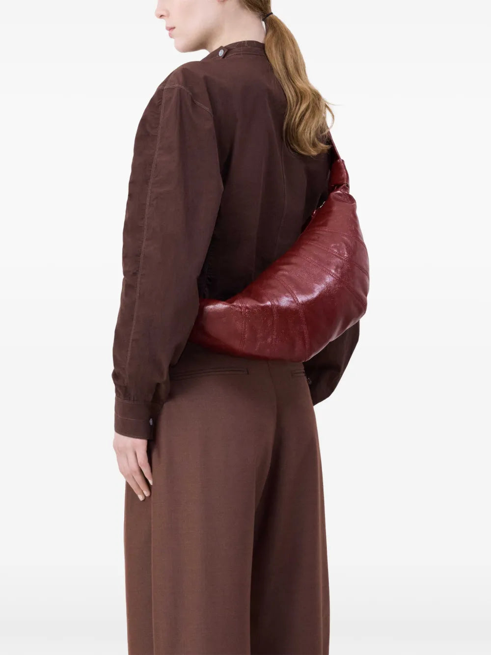 Lemaire Medium Croissant Cotton Bag — Same as shown — Size One Size — Back View