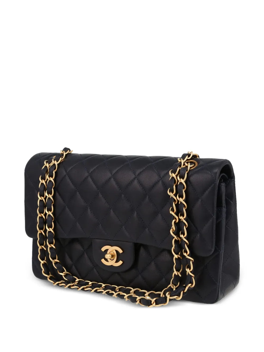 Chanel Pre Owned 2002 Double Flap Shoulder Bag — Same as shown — Size One Size — Top View