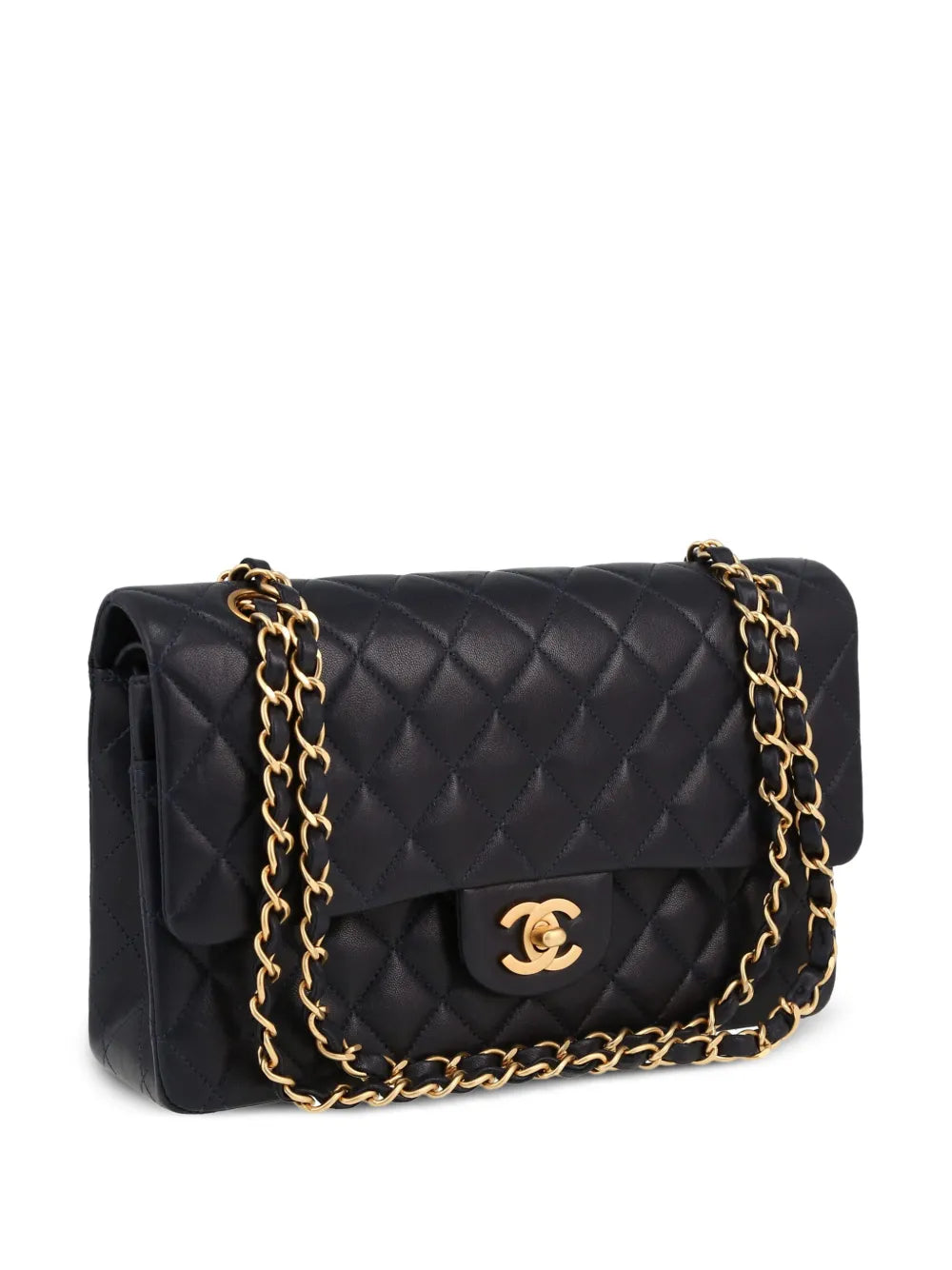 Chanel Pre Owned 2002 Double Flap Shoulder Bag — Same as shown — Size One Size — Back View