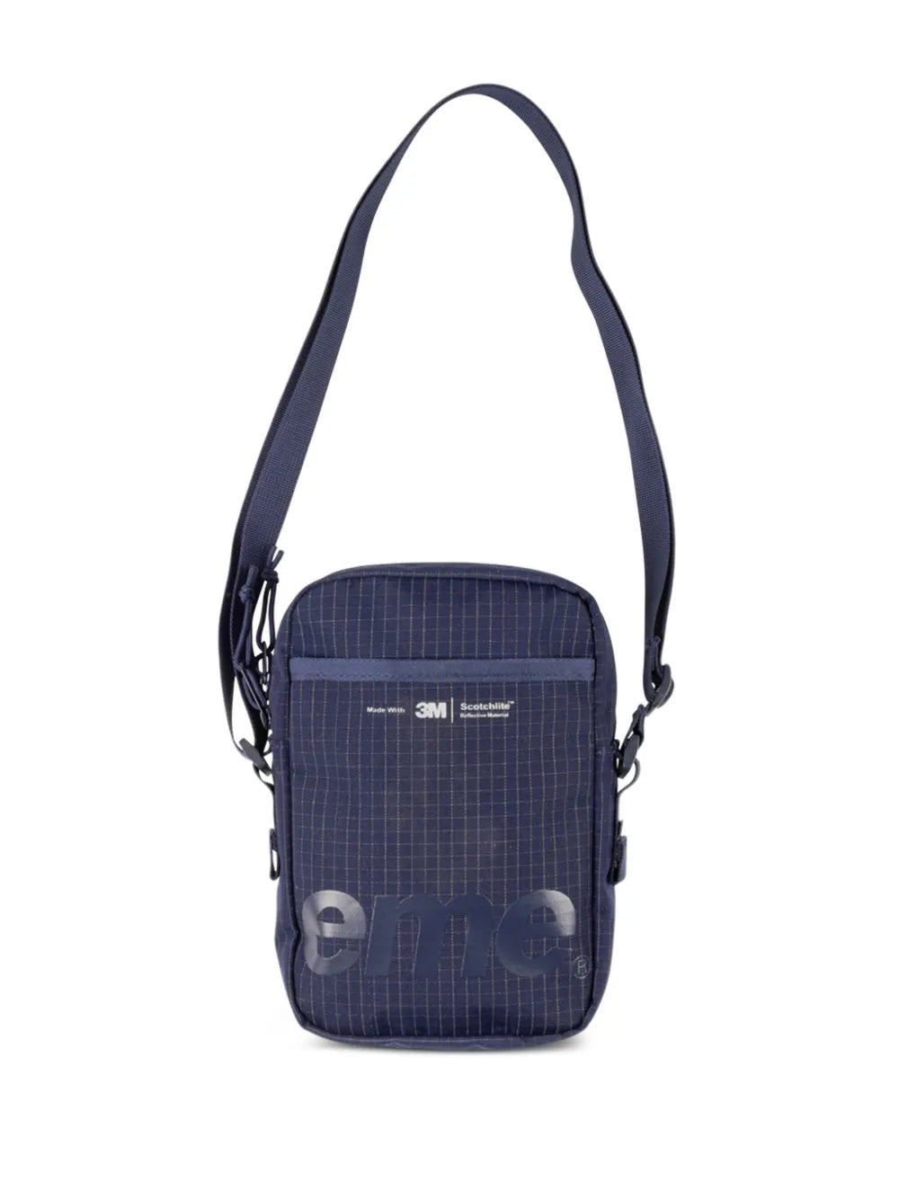 Supreme Logo Print Grid Pattern Shoulder Bag — Same as shown — Size One Size — Side View