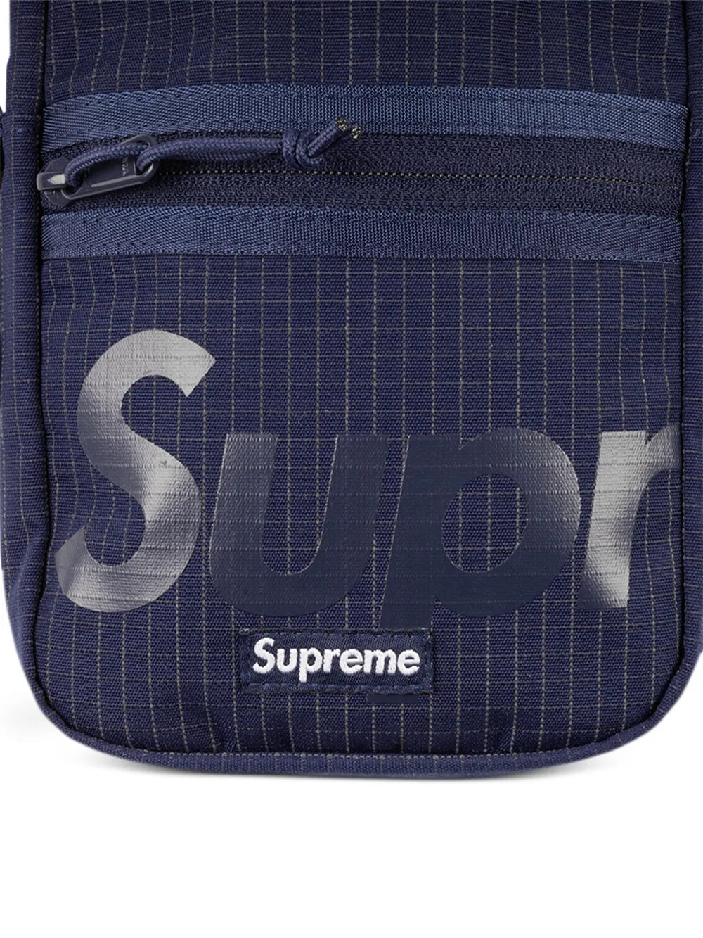 Supreme Logo Print Grid Pattern Shoulder Bag — Same as shown — Size One Size — Back View