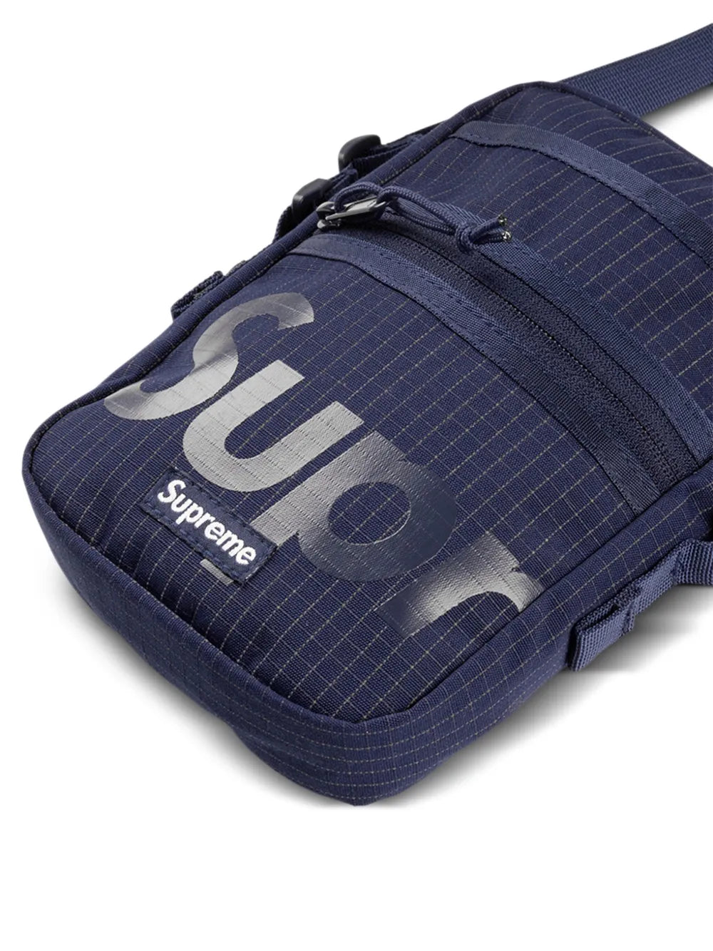 Supreme Logo Print Grid Pattern Shoulder Bag — Same as shown — Size One Size — Top View