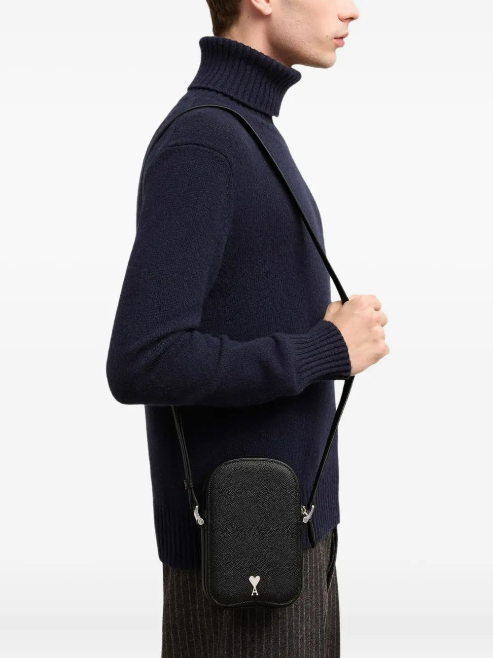 Ami Paris Paris Paris Vertical Shoulder Bag — Same as shown — Size One Size — Side View
