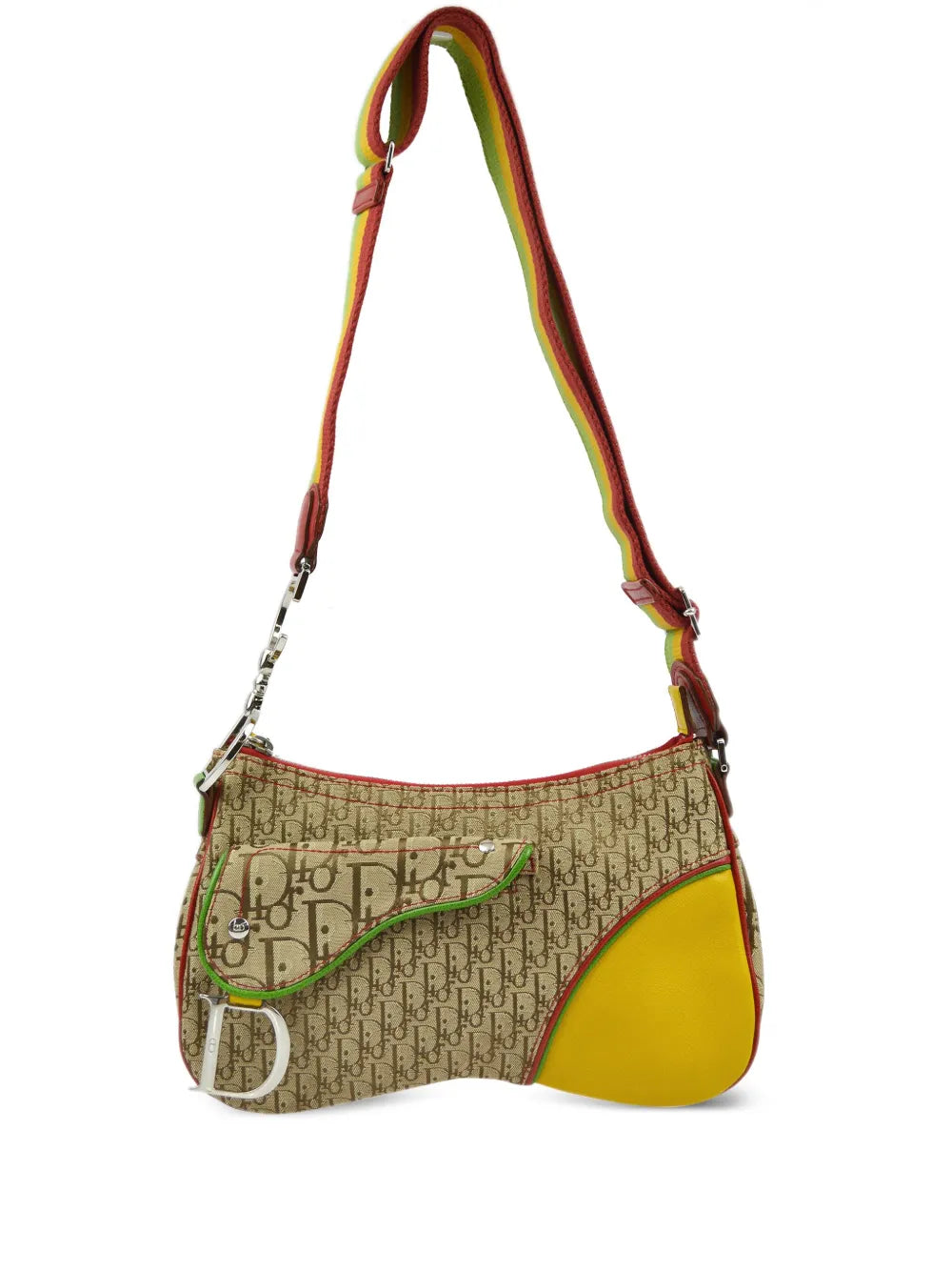 Christian Dior Pre Owned 2004 Rasta Trotter Saddle Shoulder Bag — Same as shown — Size One Size — Front View