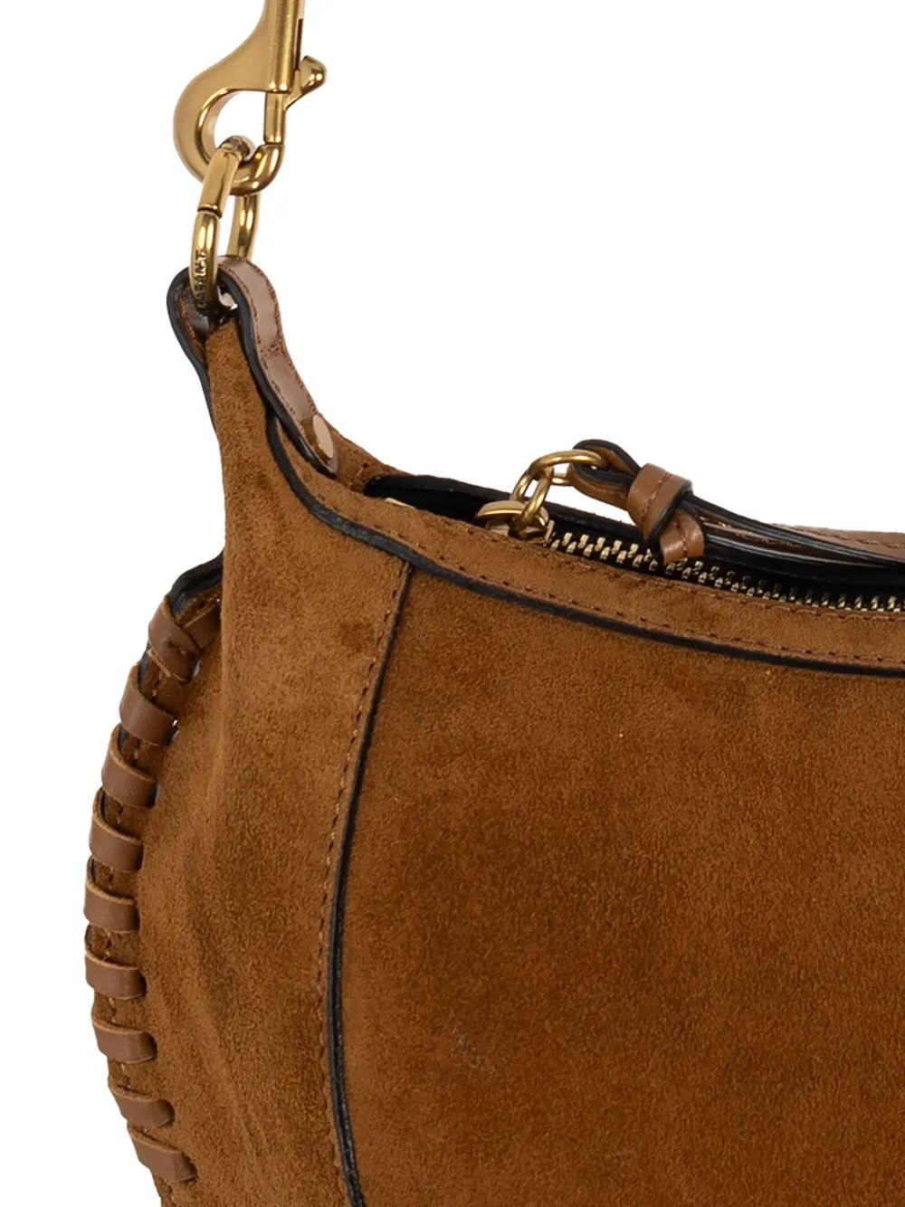 Isabel Marant Oskan Moon Suede Shoulder Bag — Same as shown — Size One Size — Lifestyle View