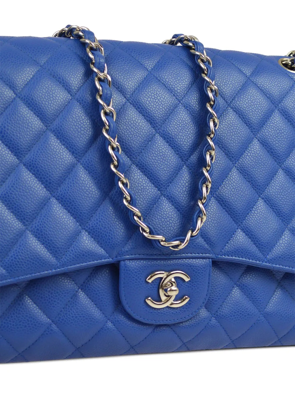 Chanel Pre Owned 2009 Jumbo Classic Flap Shoulder Bag — Same as shown — Size One Size — Back View