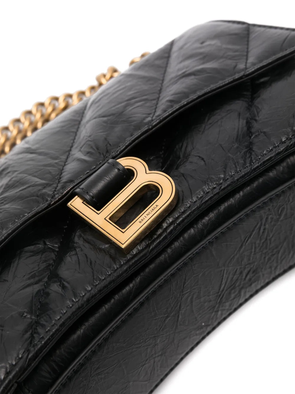 Balenciaga Hourglass Leather Shoulder Bag — Same as shown — Size One Size — Top View