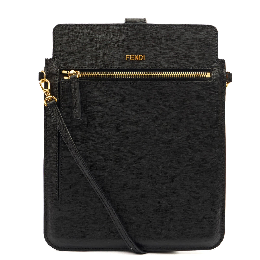 Fendi Cross Body Crossbody in Black, Leather — Alternate View 13