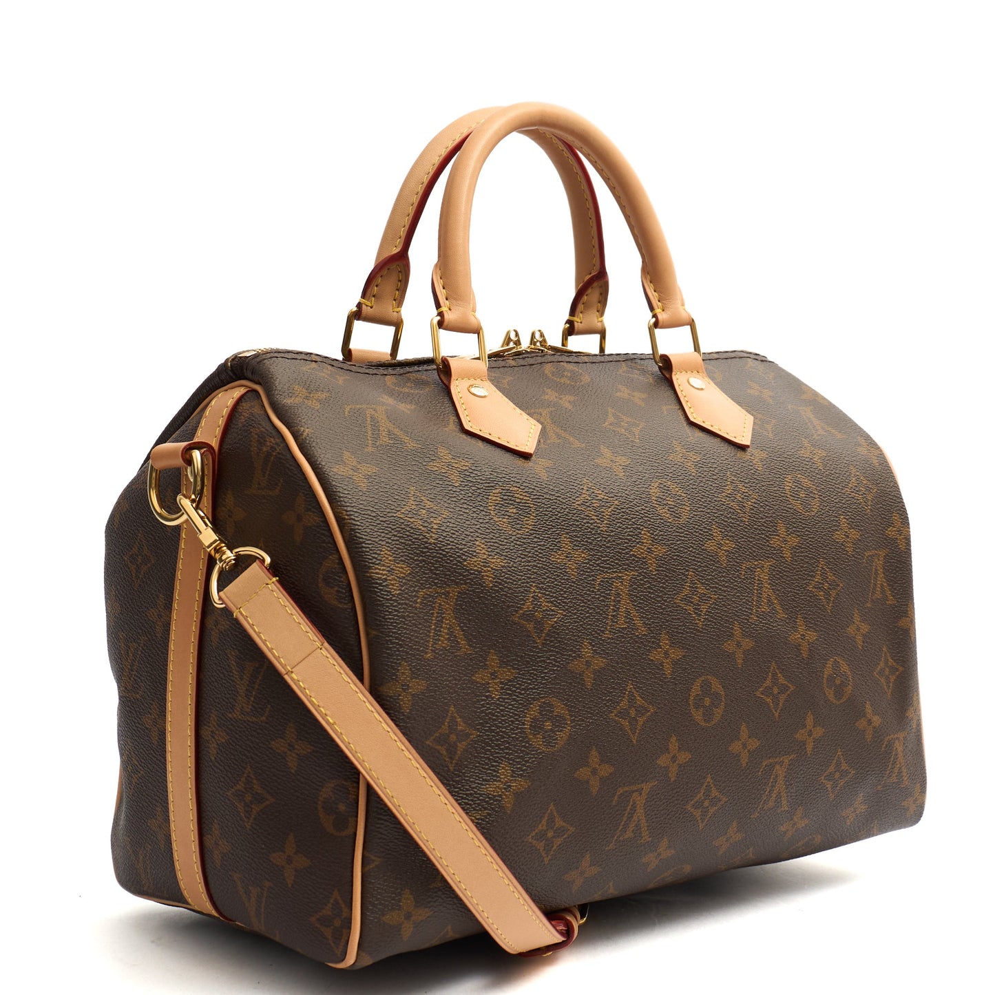 Louis Vuitton Cross Body Speedy Bandouliere 30 in Monogram, Canvas — Alternate View 11