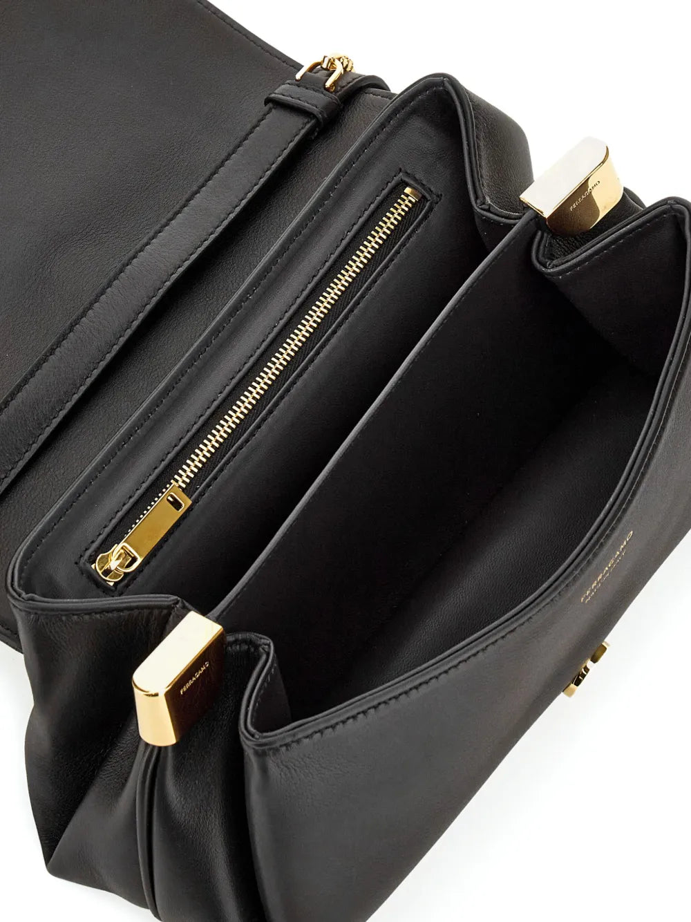 Ferragamo Small Front Flap Soulder Bag — Same as shown — Size One Size — Detail View