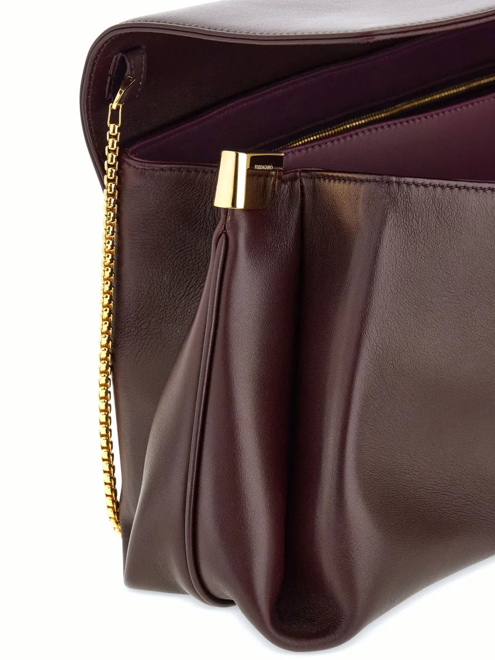 Ferragamo Large Front Flap Soulder Bag — Same as shown — Size One Size — Detail View