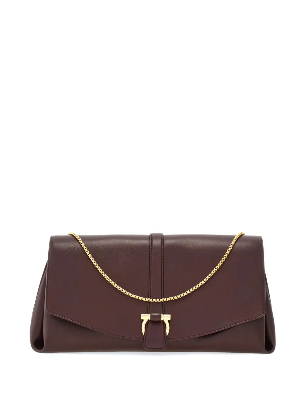 Ferragamo Large Front Flap Soulder Bag — Same as shown — Size One Size — Front View