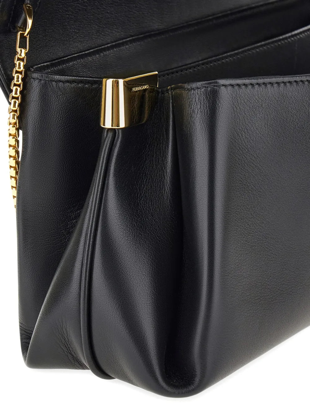 Ferragamo Medium Front Flap Soulder Bag — Same as shown — Size One Size — Detail View