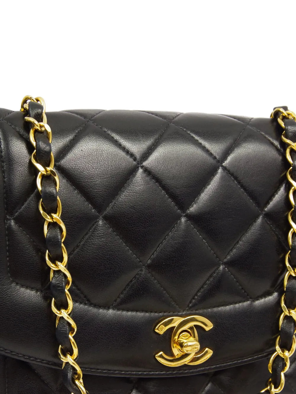 Chanel Pre Owned 1997 Small Diana Shoulder Bag — Same as shown — Size One Size — Back View