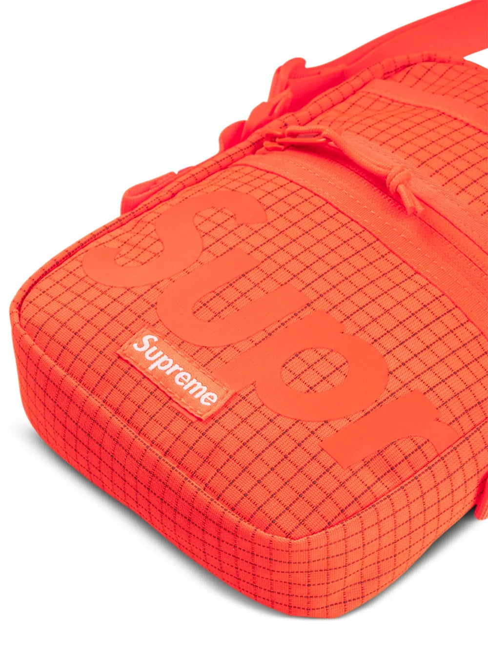 Supreme Logo Print Grid Pattern Shoulder Bag — Same as shown — Size One Size — Top View