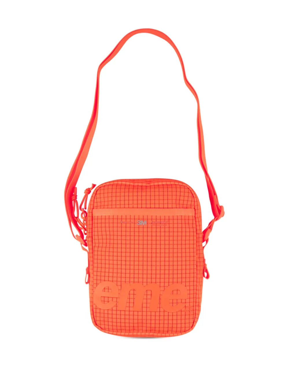 Supreme Logo Print Grid Pattern Shoulder Bag — Same as shown — Size One Size — Side View